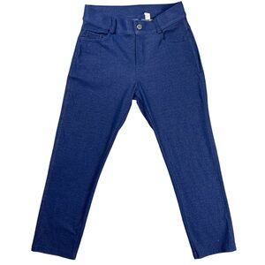 Yelete Jeggings Leggings Blue Denim Stretch Pockets Pull On Women’s Size Small